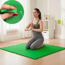 Kit 12 Placa Tapete Infantil Peça EVA Estilo Tatame 50x50cm 10mm 3m² Emborrachado Crianças Bebes Exercícios Academia Yoga Pilates Impermeável Kit 12 Placa Tapete Infantil Peça EVA Estilo Tatame 50x50cm 10mm 3m² Emborrachado Crianças Bebes Exercícios Academia Yoga Pilates Impermeável