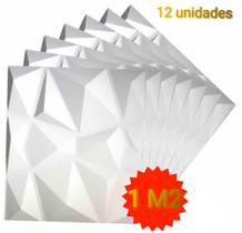 Kit 12 Placas 3D Adesivas / Autocolantes Diamante