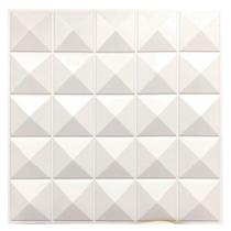 Kit 12 Placas Decorativas 3d Parede - Pvc - Mini Pirâmide