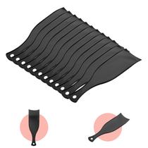 Kit 12 Plaquete para Tintura Mechas Cabelo Cabelereiro Luzes Profissional Dompel Preta