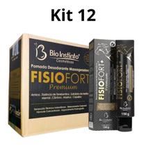 Kit 12 Pomada Fisiofort Premium 150G - Bio Instinto