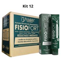 Kit 12 Pomada Fisiofort Verde 150G - Bio Instinto