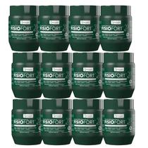 Kit 12 Pomada Massagem Fisiofort Verde 240G - Bio Instinto