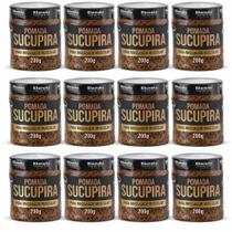 Kit 12 Pomadas Gel Massageador Sucupira Rhenuks 200g Extra Forte Alívio Muscular