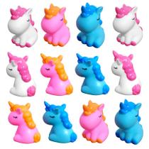 Kit 12 Pôneis Unicórnio Rosa Azul Branco Atacado Festa Infantil Decoração Lembrancinha Kit 12 Pôneis Unicórnio Rosa Azul Branco Atacado Festa Infantil Decoração Lembrancinha