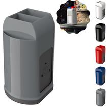 Kit 12 Porta Guardanapo de Mesa Canudo Sachê Multiuso Organizador Suporte Papel Lanchonete Triutil