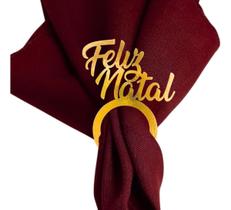 Kit 12 Porta Guardanapos Feliz Natal Decoração Mesa Posta