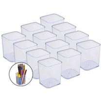 Kit 12 Porta Lápis Caneta Objeto Organizador Multiuso Dello
