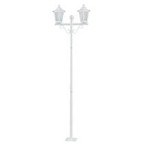 Kit 12 Postes Luminária Branco Jardim Muro 2 Lâmpadas E27 Grega Lente Fosca Dital Kit 12 Postes Luminária Branco Jardim Muro 2 Lâmpadas E27 Grega Lente Fosca Dital