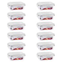 Kit 12 Pote De 1520Ml Com Tampa Trava Hermética Para Alimentos Kit 12 Pote De 1520Ml Com Tampa Trava Hermética Para Alimentos