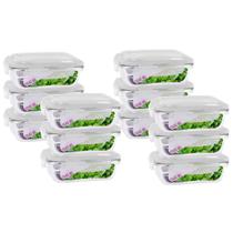 Kit 12 Pote de Vidro 1040ML Vai ao Forno Microondas Retan - Pra casa Kit 12 Pote de Vidro 1040ML Vai ao Forno Microondas Retan - Pra casa