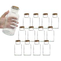 Kit 12 Pote Hermético 600ml Com Tampa De Cortiça Condimentos Kit 12 Pote Hermético 600ml Com Tampa De Cortiça Condimentos