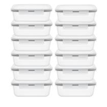 Kit 12 pote vidro 1040ml hermético tampa vedação cozinha lava louça microondas vedação organizador Kit 12 pote vidro 1040ml hermético tampa vedação cozinha lava louça microondas vedação organizador