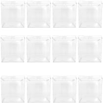 Kit 12 Potes Acrílico Quadrado c/ Tampa 7,4 Litros