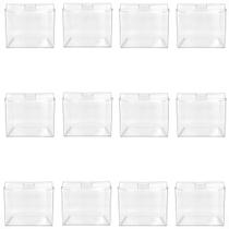 Kit 12 Potes Acrílico Quadrado com Tampa 3,3 Litros