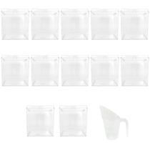 Kit 12 Potes Acrílico Quadrado com Tampa 7,4l+ Conchas 600ml Kit 12 Potes Acrílico Quadrado com Tampa 7,4l+ Conchas 600ml