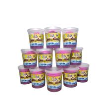 Kit 12 Potes Areia Magica Cor Roxo 200g Acrilex Art Kids