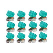 Kit 12 Potes De Mantimento Marmita Com 3 Divisórias Freezer 182 ERCAPLAST Kit 12 Potes De Mantimento Marmita Com 3 Divisórias Freezer 182 ERCAPLAST