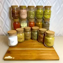 Kit 12 Potes de Tempero 200ml + Cartela com 37 Adesivos Preto Transparente Branco Organização Kit 12 Potes de Tempero 200ml + Cartela com 37 Adesivos Preto Transparente Branco Organização