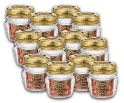 KIT 12 Potes de Vidro Quattro Stagioni 80 ml Para Conservas e Afins COM Tampa Original