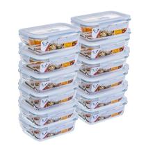 Kit 12 potes Hermeticos 640ml Branco GATO PANDA IMPORT Kit 12 potes Hermeticos 640ml Branco GATO PANDA IMPORT