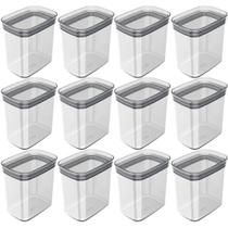 Kit 12 Potes Herméticos plásticos 1,5L Block Porta Mantiment