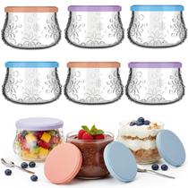 Kit 12 Potes Tigelas Sobremesa Nature 200ml c/ Tampa Nadir Kit 12 Potes Tigelas Sobremesa Nature 200ml c/ Tampa Nadir