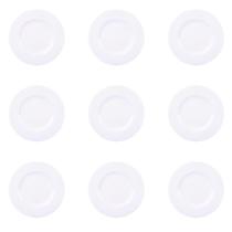 Kit 12 Prato Raso Tramontina Porcelana 27 cm Aba Reforcada