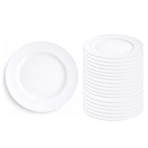 Kit 12 Pratos 24cm Redondos Raso Refeição Menu Luxo Duralex