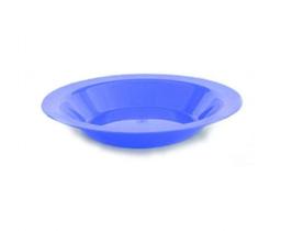 Kit 12 Pratos Fundos Plástico Infantil Merenda Escolar - Não definido