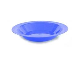 Kit 12 Pratos Fundos Plastico Infantil Merenda Escolar