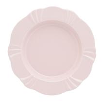 Kit 12 Pratos Fundos Soleil Blush Oxford Porcelana 24cm