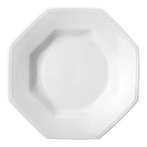 Kit 12 Pratos Fundos Sopa Salada Porcelana Schmidt Prisma Sextavado