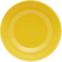 Kit 12 Pratos Fundos Unni Yellow Oxford Cerâmica 20,5cm