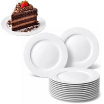 Kit 12 Pratos Melamina Buffet Restaurante Bar Atacado 17,5cm