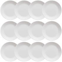 Kit 12 Pratos Plásticos Servir 25cm Branco Coza Cozy Eventos Kit 12 Pratos Plásticos Servir 25cm Branco Coza Cozy Eventos