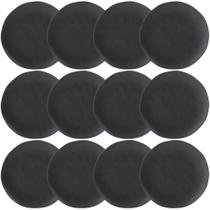 Kit 12 Pratos Rasos Orgânico Preto Matte 26,5cm Cerâmica Mes