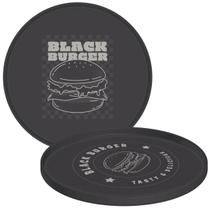 kit 12 Pratos Rasos para Hambúrguer Polipropileno 20cm Cinza Tramontina Black Burger kit 12 Pratos Rasos para Hambúrguer Polipropileno 20cm Cinza Tramontina Black Burger