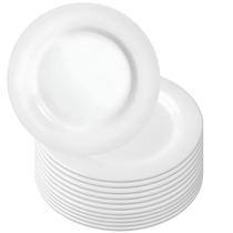 Kit 12 Pratos Sobremesa Branco Melamina Plástico Resistente 18cm Leve Bestfer Kit 12 Pratos Sobremesa Branco Melamina Plástico Resistente 18cm Leve Bestfer
