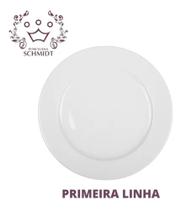 Kit 12 Pratos Sobremesa Convencional Porcelana Schmidt