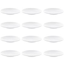 Kit 12 Pratos Tramontina Sophia Porcelana 16cm Branco de Pão Sobremesa Bolos