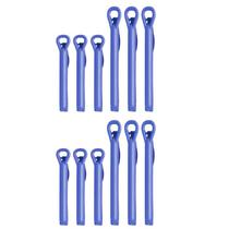 Kit 12 Prendedor De Embalagens Plástico Lacre Presilha Clip