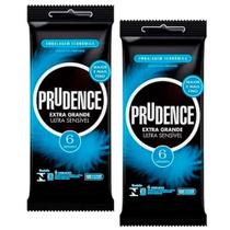 Kit 12 Preservativo Camisinha Extra Grande Ultra Sensível Prudence 56mm