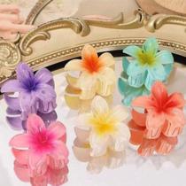 Kit 12 Presilhas Piranha Flor Cabelo Blogueira Tendencia 8cm