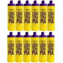Kit 12 Progressivas Lisoterapia Orgânica Sem Formol 1 Litro Cada