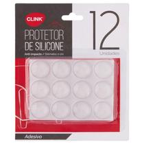 Kit 12 Protetor Adesivo De Silicone Anti Impacto Redondo 2CM