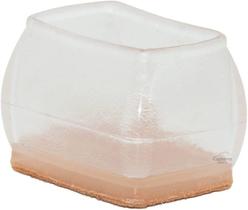 Kit 12 Protetor Pé Cadeira Retangular Pezinho Compri 38-51mm