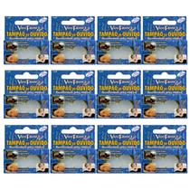 Kit 12 Protetor Tampão de Ouvido 100% Silicone - Vani France