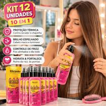 Kit 12 Protetor Térmico 10 em 1 Capilar Babaliss Rhenuks 200ml Brilho Hidratação Proteção Térmica Kit 12 Protetor Térmico 10 em 1 Capilar Babaliss Rhenuks 200ml Brilho Hidratação Proteção Térmica