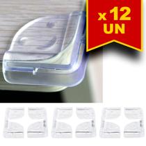 Kit 12 Protetores de Quina Cantos Mesa Bebê Vidro em Silicone Kit 12 Protetores de Quina Cantos Mesa Bebê Vidro em Silicone